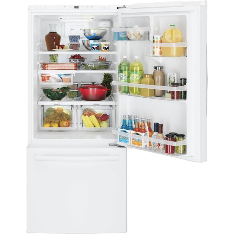 30-inch, 20.9 cu. ft. Bottom Freezer Refrigerator (GDE21EGKWW)
