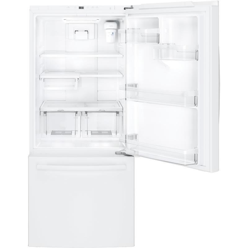 30-inch, 20.9 cu. ft. Bottom Freezer Refrigerator (GDE21EGKWW)