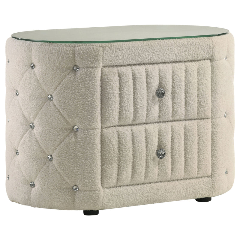 Sonya Upholstered Bedroom Set Ivory