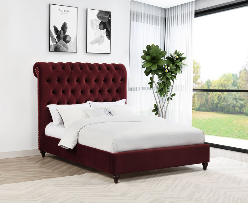Devon 57-inch Upholstered Panel Bed