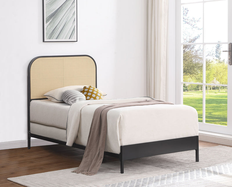 Amherst Radio Weave Rattan Metal Bed
