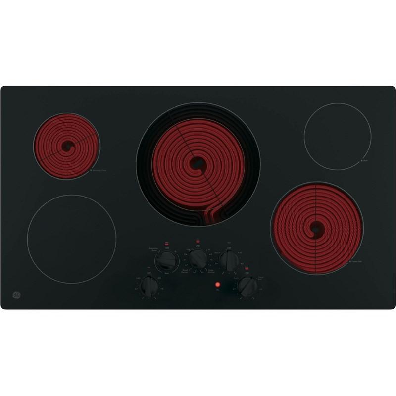 36-inch Built-In Electric Cooktop (JP3036DLBB)