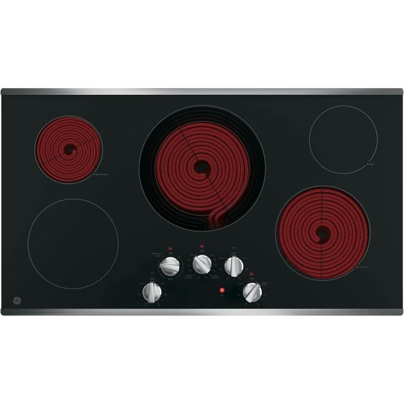 36-inch Built-In Electric Cooktop (JP3036SLSS)