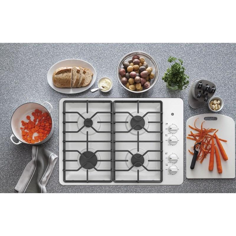 30-inch Built-In Gas Cooktop (JGP3030DLWW)