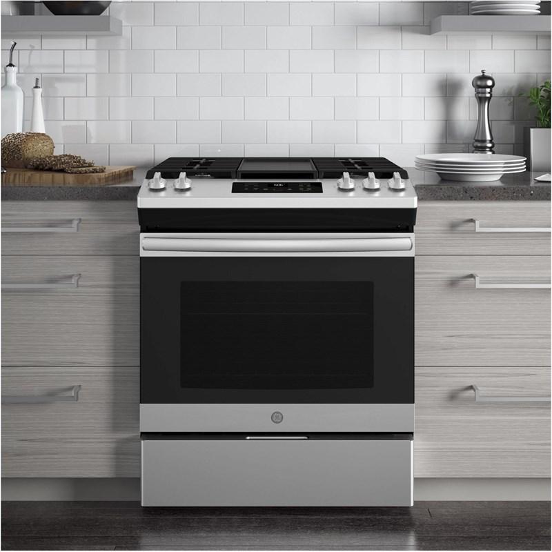 30-inch Slide-In Gas Range (JGSS66SELSS)