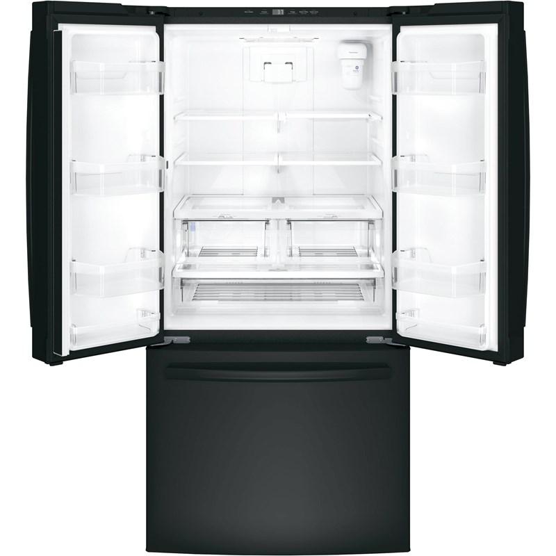 33-inch, 18.6 cu. ft. Counter-Depth French-Door Refrigerator (GWE19JGLBB)