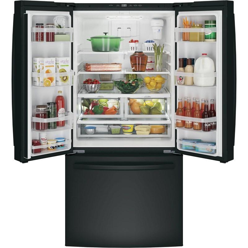 33-inch, 18.6 cu. ft. Counter-Depth French-Door Refrigerator (GWE19JGLBB)