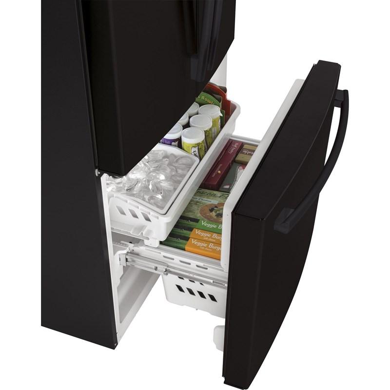 33-inch, 18.6 cu. ft. Counter-Depth French-Door Refrigerator (GWE19JGLBB)