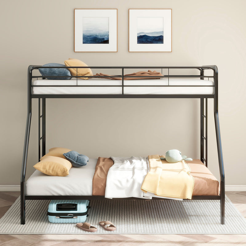Carson Metal Twin Over Twin Bunk Bed Glossy