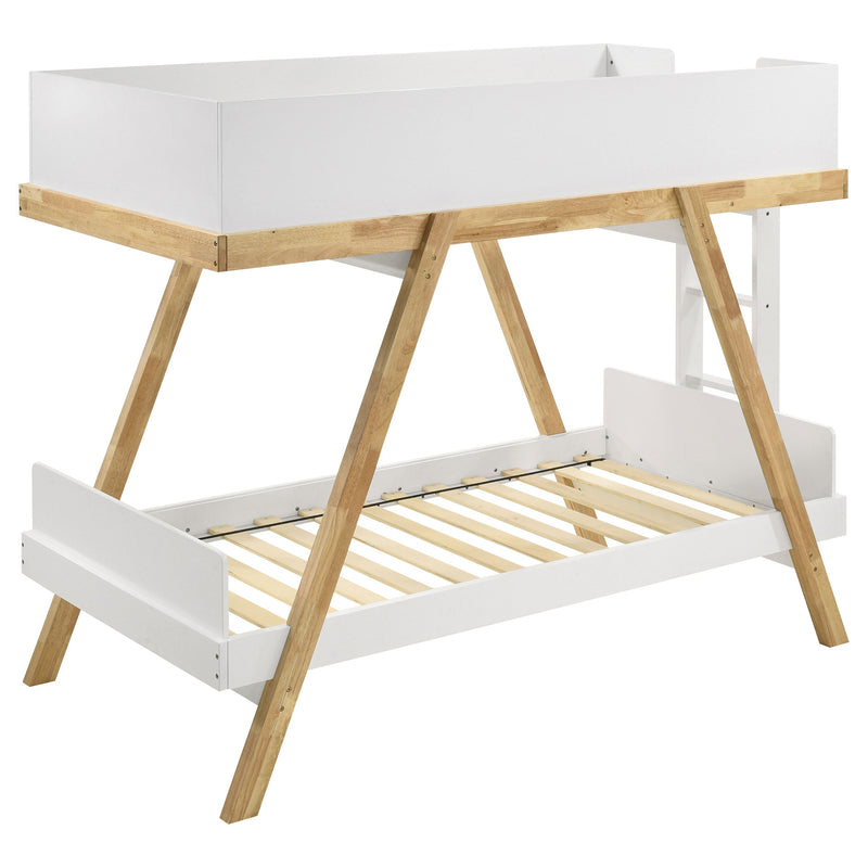 Frankie Wood Twin Over Twin Bunk Bed