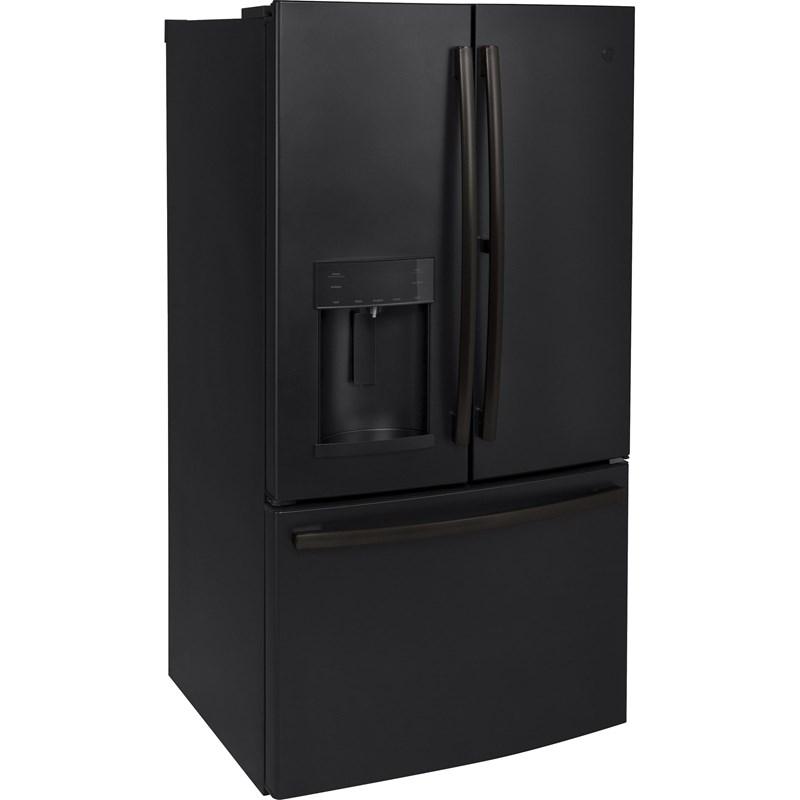 36-inch, 27.8 cu.ft. Freestanding French 3-Door Refrigerator with Ice and Water Dispensing System (GFE28GELDS)