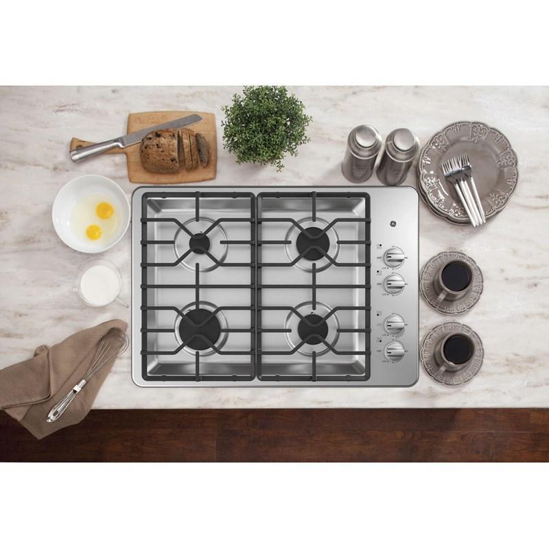 30-inch Built-In Gas Cooktop (JGP3030SLSS)