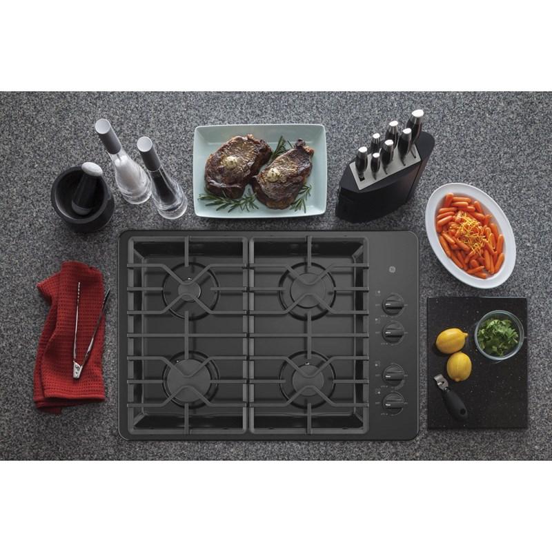 30-inch Built-In Gas Cooktop (JGP3030DLBB)