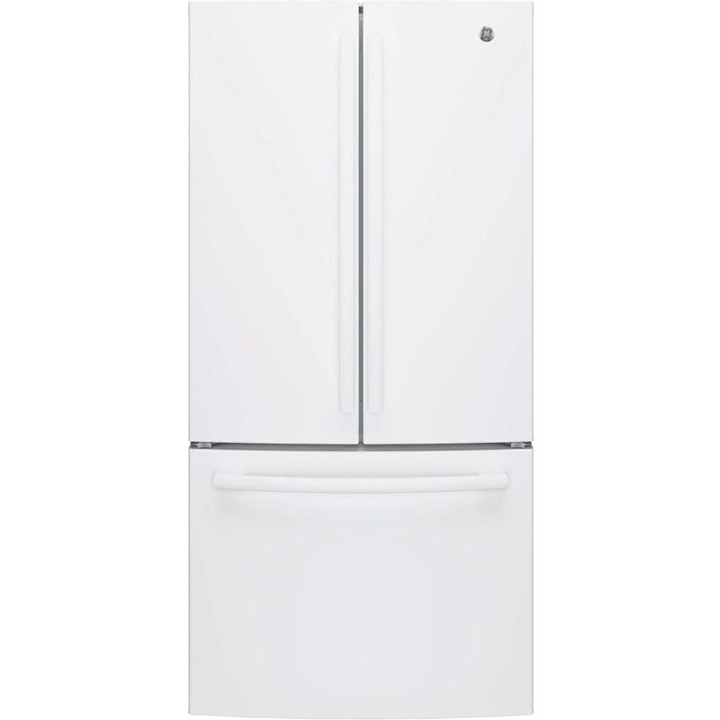 33-inch, 18.6 cu. ft. Counter-Depth French-Door Refrigerator with Ice Maker (GWE19JGLWW)