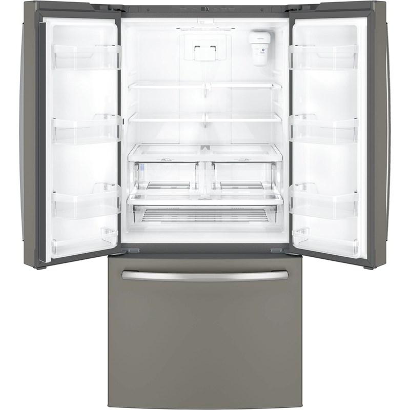 33-inch, 18.6 cu. ft. Counter-Depth French-Door Refrigerator (GWE19JMLES)