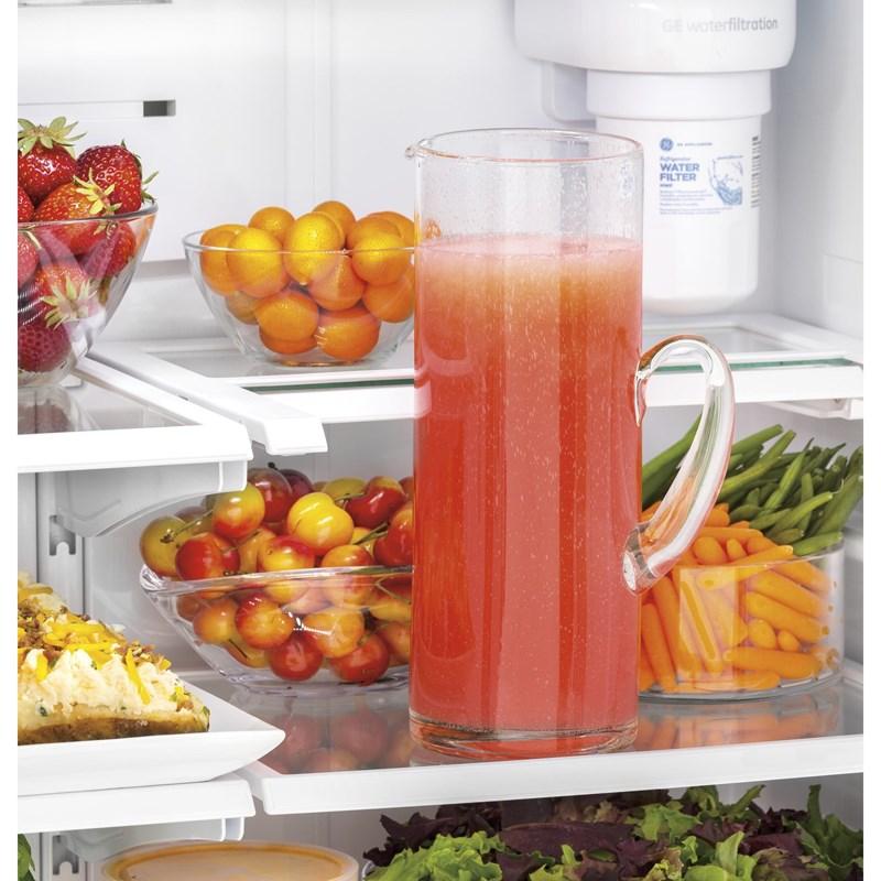33-inch, 18.6 cu. ft. Counter-Depth French-Door Refrigerator (GWE19JMLES)