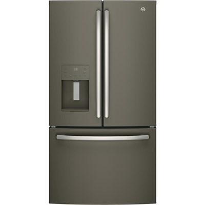 36-inch, 25.6 cu.ft. Freestanding French 3-Door Refrigerator with Multiflow Air System (GFE26JEMDS)