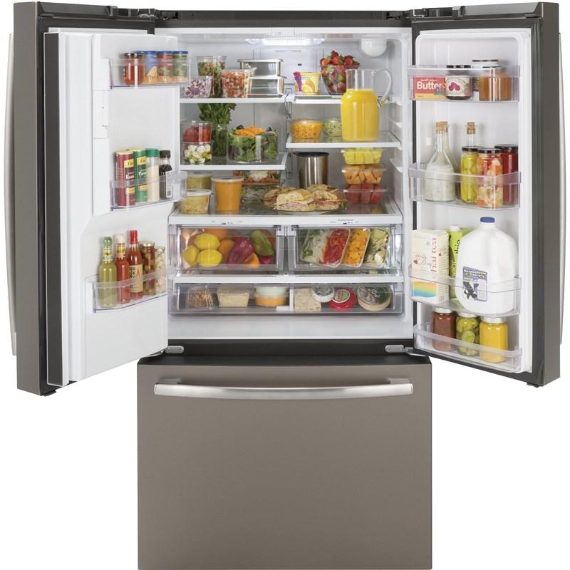 36-inch, 25.6 cu. ft. French 3-Door Refrigerator (GFE26JMMES)