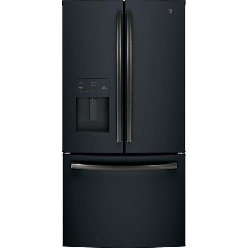36-inch, 25.6 cu.ft. Freestanding French 3-Door Refrigerator with Multiflow Air System (GFE26JEMDS)