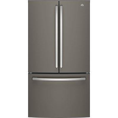 36-inch, 27 cu.ft. Freestanding French 3-Door Refrigerator with Internal Water Dispenser (GNE27JGMWW)