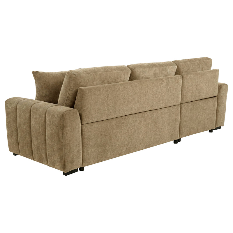 Pastrana Upholstered Sleeper Sectional Sofa RAF Chaise Grey