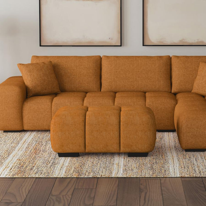 Camacho Rectangular Upholstered Tufted Ottoman