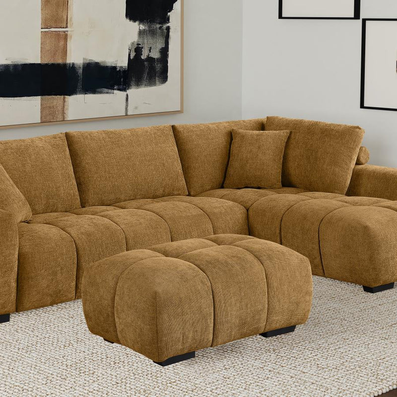 Camacho Rectangular Upholstered Tufted Ottoman