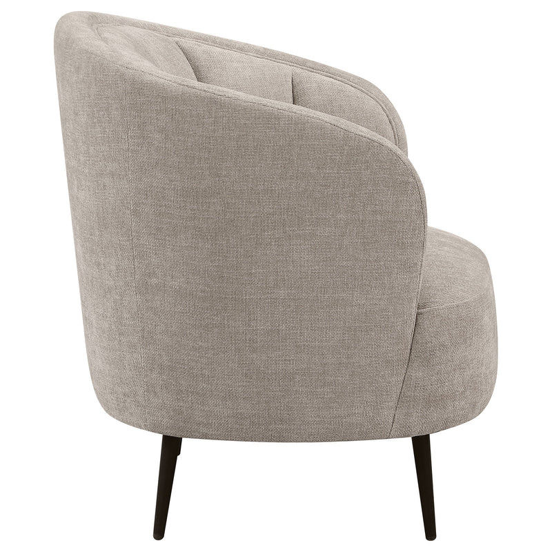 Ellorie Upholstered Curved Sofa Set Beige