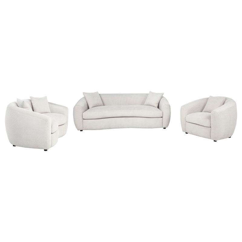 Isabella 2-piece Fabric Upholstered Sofa Set Sand