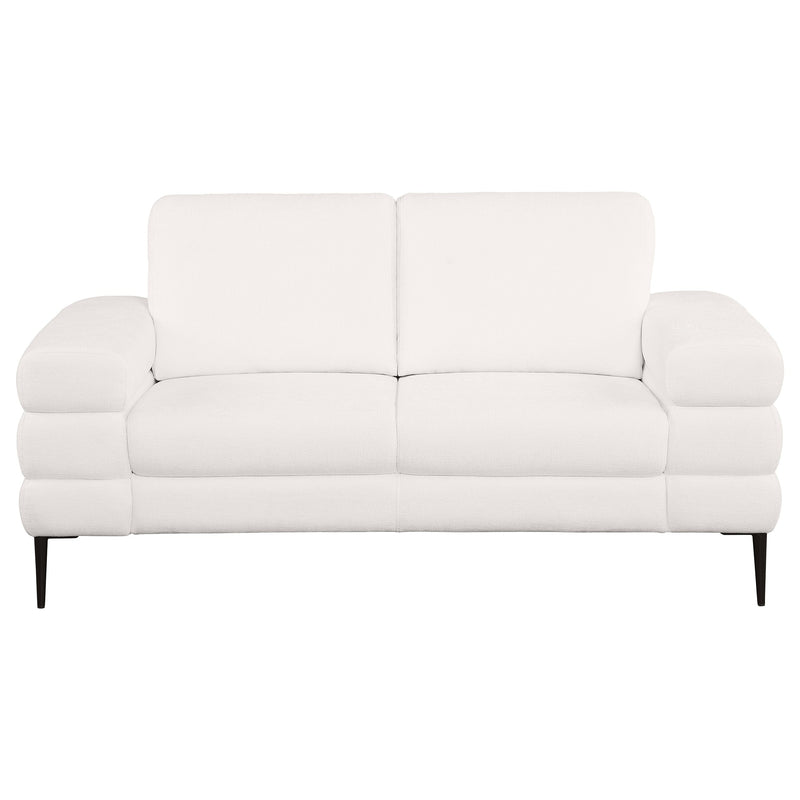 Jessel 2-piece Chenille Upholstered Sofa Set Ivory