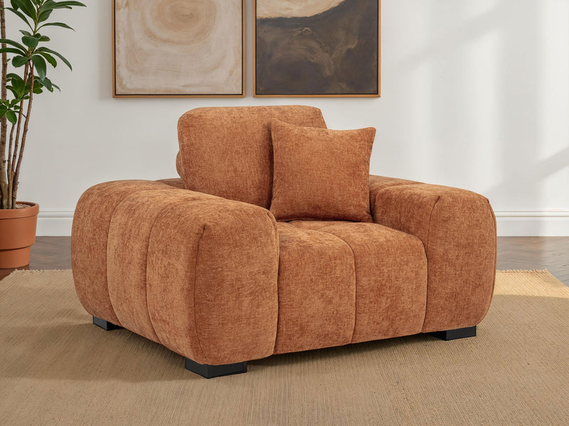 Octavia Upholstered Track Arm Accent Chair