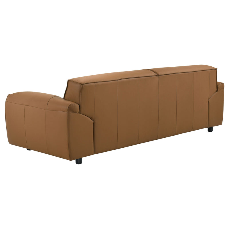 Buxton Top Grain Leather Upholstered Sofa