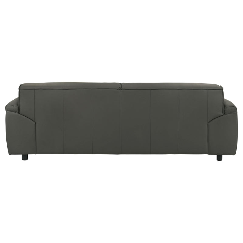 Buxton Top Grain Leather Upholstered Sofa