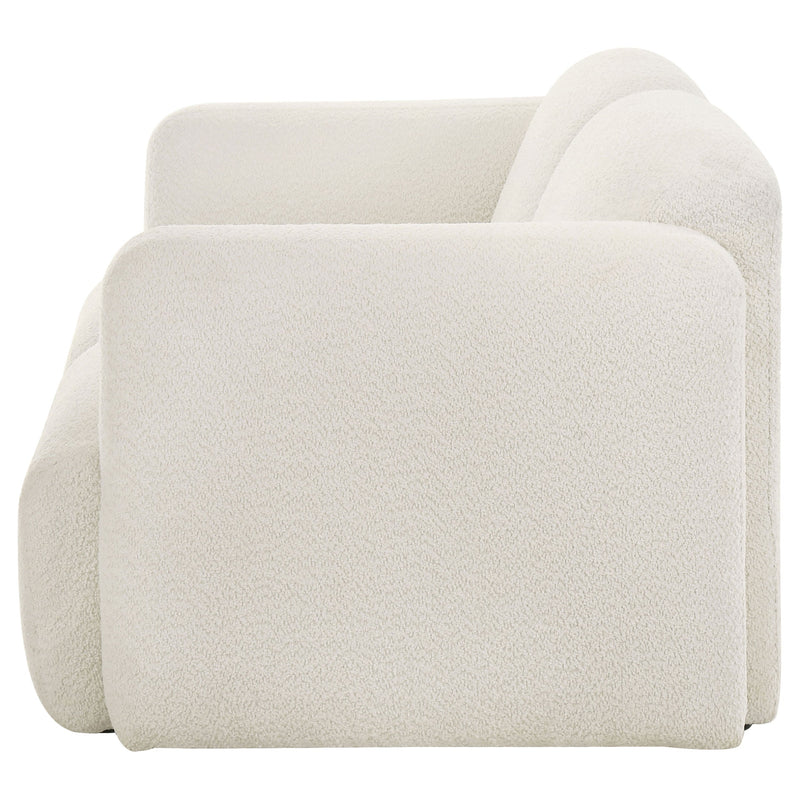Dorset Fabric Upholstered Round Track Arm Loveseat