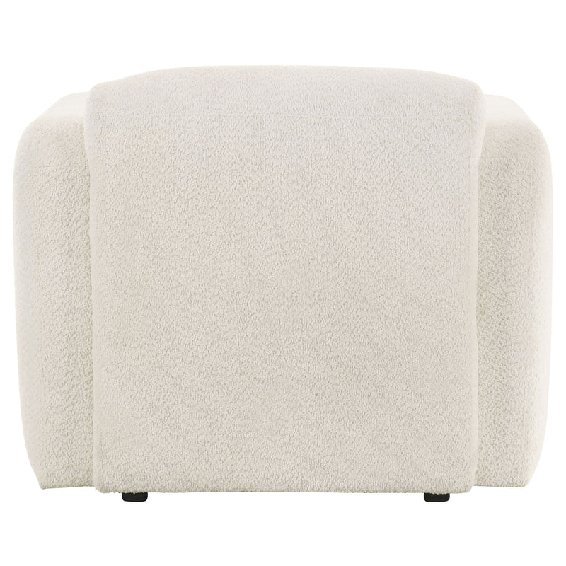Dorset Fabric Upholstered Round Track Arm Accent Chair