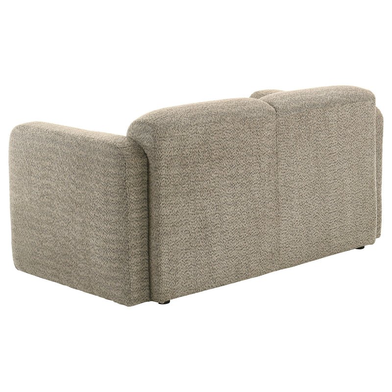 Dorset Fabric Upholstered Round Track Arm Loveseat