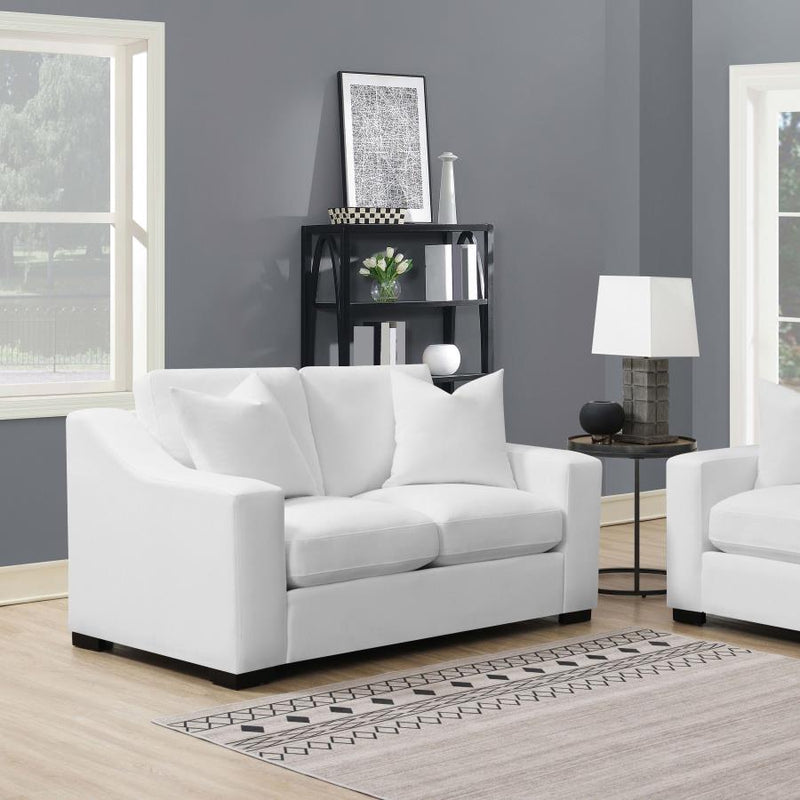 Ashlyn Upholstered Sloped Arm Loveseat