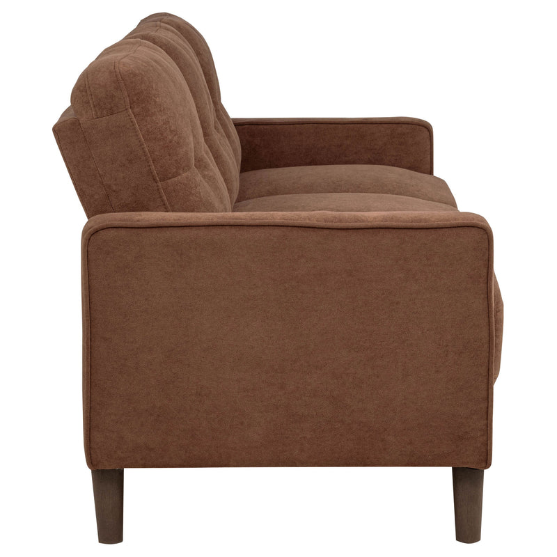 Bowen II Fabric Upholstered Track Arm Sofa Set