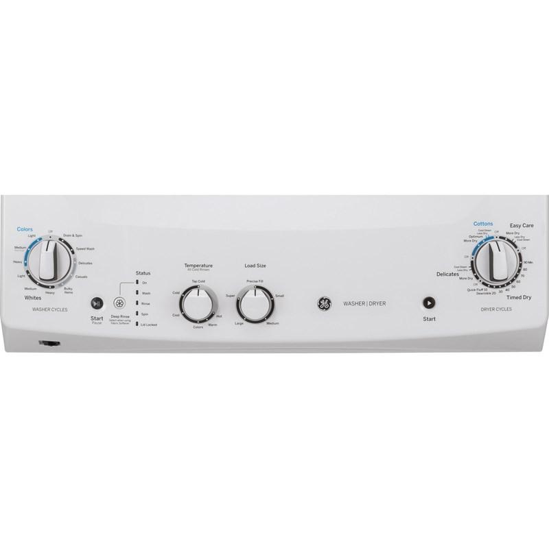 Stacked Washer/Dryer Electric Laundry Center (GUV27ESSMWW)
