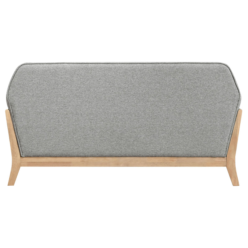 Vaughn Fabric Upholstered Flared Arm Loveseat Grey