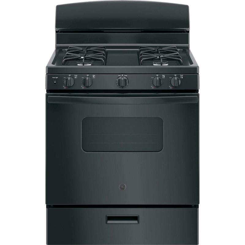 30-inch Freestanding Gas Range with Front Controls (JGBS10DEMBB)