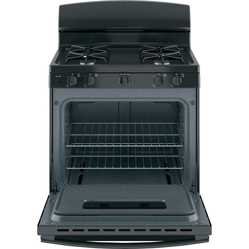 30-inch Freestanding Gas Range with Front Controls (JGBS10DEMBB)