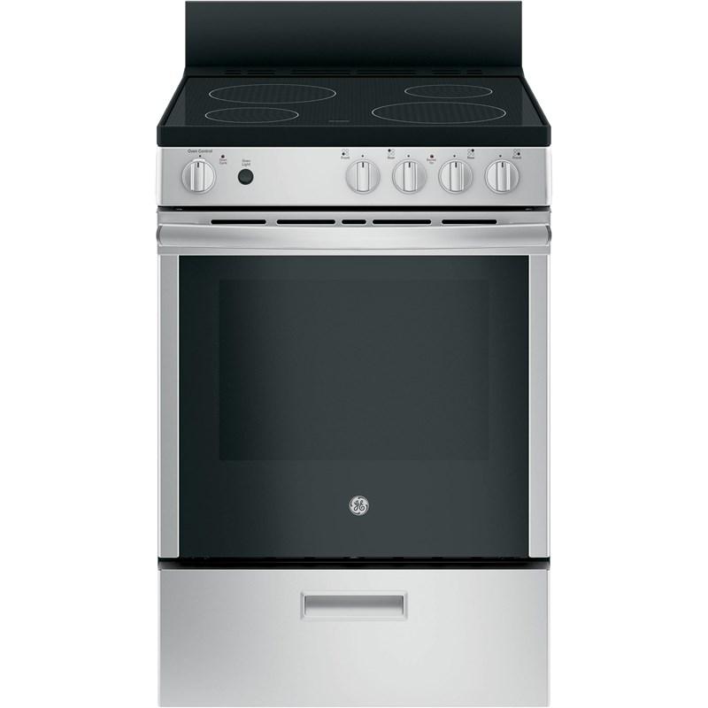 24-inch Freestanding Electric Range with Steam Clean (JAS640RMSS)