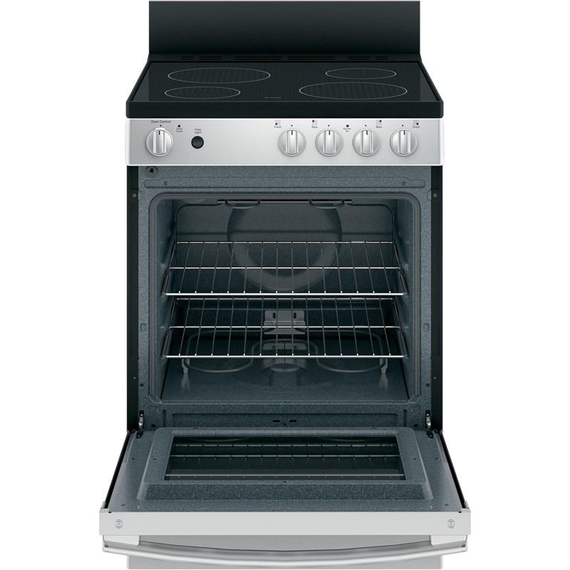 24-inch Freestanding Electric Range with Steam Clean (JAS640RMSS)