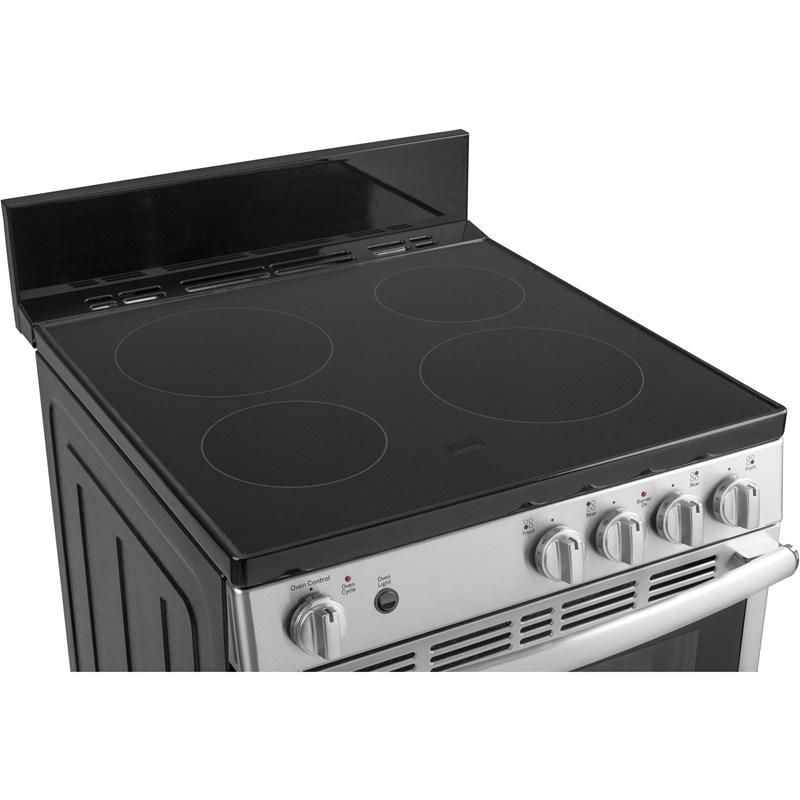 24-inch Freestanding Electric Range with Steam Clean (JAS640RMSS)