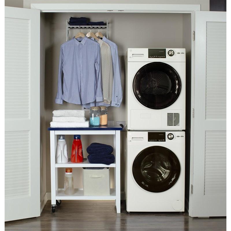 4.1 cu.ft. Ventless Electric Dryer with Stainless Steel Drum (GFT14ESSMWW)