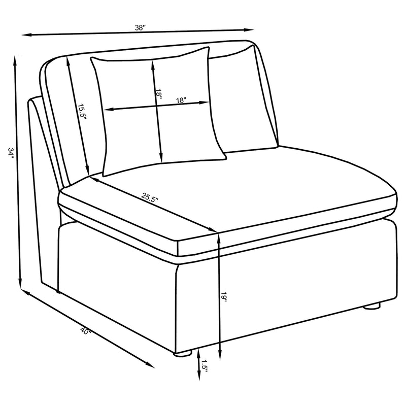 Hobson Upholstered Modular Sectional Sofa Ivory