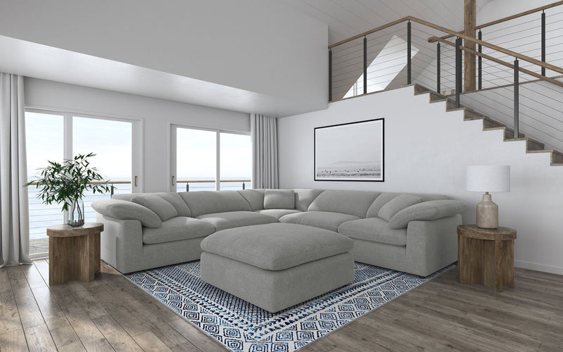 Raleigh Boucle Upholstered Ottoman