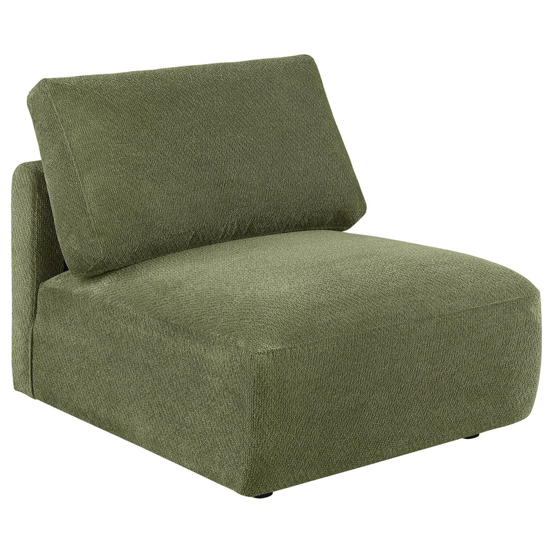 Elysia Chenille Upholstered Modular Lounge Sofa Coral