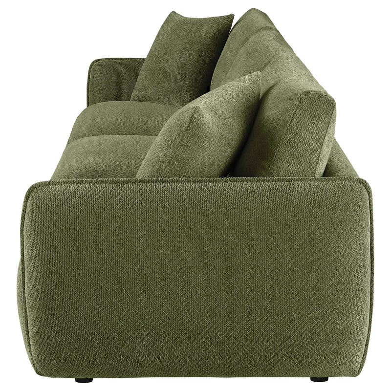 Elysia Chenille Upholstered Modular Lounge Sofa Coral